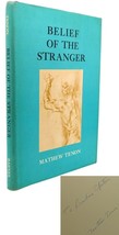 Mathew Tenon Belief Of The Stranger Signed 1st Vintage Copy - £42.30 GBP