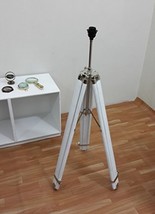 Classic Handmade Tripod Floor Lamp Corner White Tripod Floor Fixture Lamp - $97.02