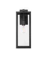Hampton Bay Hurley 19.25 in. Matte Black Farmhouse Outdoor 1-Light Wall ... - $69.09 CAD