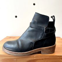 36 / 6 -  Acne Black Leather &amp; Suede Wrapped Clover Ankle Short Boots 04... - $80.00