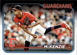 2024 Topps #449 Triston McKenzie NM-MT Guardians ID:74376 - $1.67