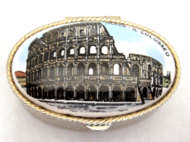 Rome Colosseum Souvenir Pill Box Embossed Hinged - £7.39 GBP