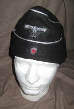 German ww2 Replica REPRODUCTION Panzer M40 cap Silver Insignia Sz 58 - £43.26 GBP