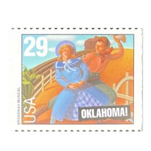 Oklahoma! 1993 USPS Stamp Legends American Musical Theater Mint Gummed Unused - $3.47