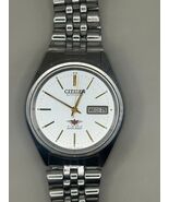 Vintage Citizen Eagle 7 21 Jewels Mechanical Day Date Gold-White Dial GN... - $103.95
