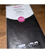 Brava Plastic Tablecover 54&quot;W x 108&quot;L Black - $5.37 CAD