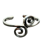 Toe Ring Spiral Scroll Midi Ring 925 Sterling Silver Boho Ethnic Fashion... - £13.02 GBP