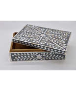 Mother of Pearl inlay Jewelry Box Grey - $251.75 CAD