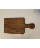 Wooden Bread/ Charcuterie Cutting Board with Handle for Meat Cheese Bread - $9.89