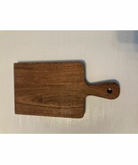 Wooden Bread/ Charcuterie Cutting Board with Handle for Meat Cheese Bread - £7.75 GBP