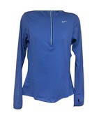 Nike Womens Dry Element 1/2 Zip Running Top Long Sleeves Purple Dust XS ... - £14.09 GBP