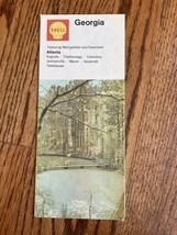 1968 Shell Oil Georgia State Highway Transportation Travel Road Map - £6.42 GBP