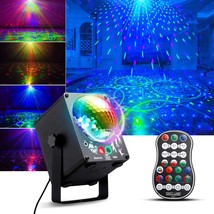 Party Lights Dj Lights With Sound Activated&amp;Remote, 60 Effects Led Laser... - £58.97 GBP
