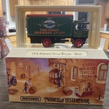 Matchbox Great Beers of the World 1918 Atkinson Steam Wagon. YGB03. - £11.15 GBP