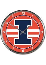 Illinois Fightin Illini Chrome Clock - NCAA - $31.03