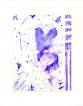 Lavender Hearts Acrylic on Canvas Board - Prints Available 8 - £27.36 GBP