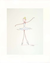 Ballerina Watercolor - Prints  8&quot; X 10&quot; - $35.00