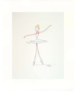 Ballerina Watercolor - Prints  8&quot; X 10&quot; - $35.00