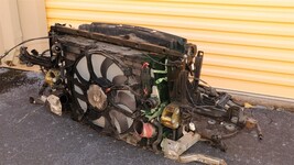 2011 BMW 535i GT Radiator Core Support w/ Fan, Intercooler, Condenser, Re-Bar image 7