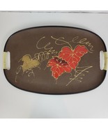 Vintage Tilso Japan Kitchen Service Tray Brown Hand Painted Autumn Fall ... - £20.62 GBP