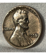 *RARE* 1956 Lincoln Wheat Penny No Mint Mark  &amp; L on Rim - $1,231.09 MXN