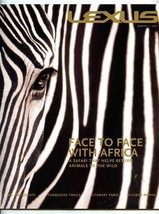 Lexus Magazine Quarter 2 2003 Face to Face with Africa Mr. Chocolate Tur... - $14.85