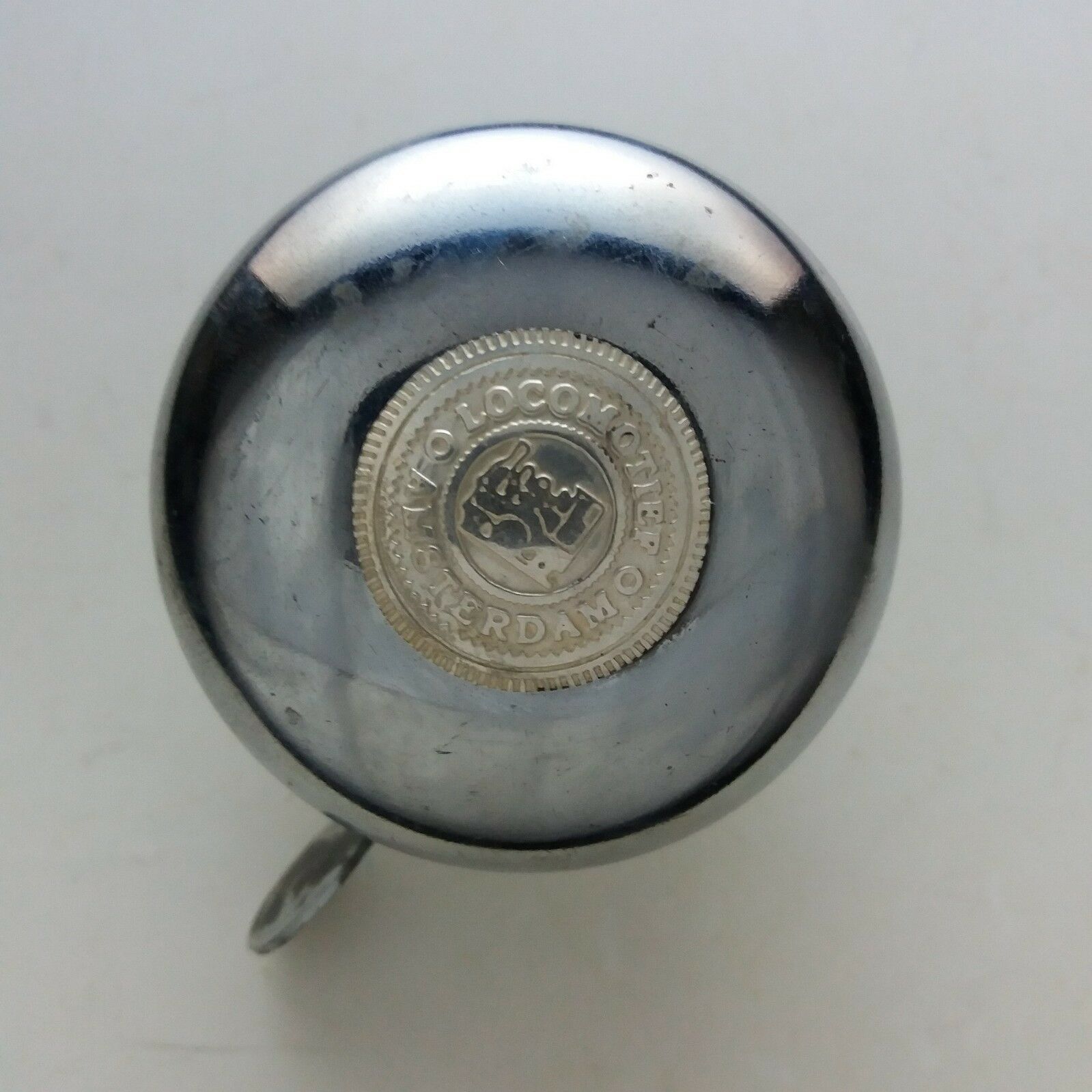Primary image for Bicycle bell Locomotief chromed silver bring bring sound for vintage bicycle