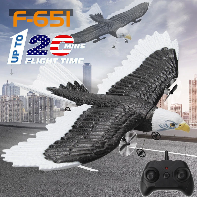2024 RC Plane Wingspan Eagle Bionic Aircraft Fighter 2.4G Radio Remote C... - $53.08