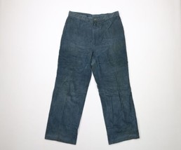 Vtg 70s Levis Mens 32x28 Faded Wide Leg Bell Bottoms Corduroy Pants Green USA - £126.55 GBP