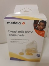 Medela Breast Milk Bottle Spare Parts Kit 3 Each Of Caps Collars Discs Lids New - $7.91