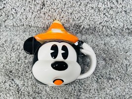 Disney Parks Halloween Mickey Mouse Head Witch Ceramic Mug - £29.73 GBP