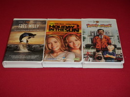 Free Willy Holiday In The Sun Denis The Menace VHS Clamshell ( Lot Of 3 ) - £11.14 GBP