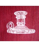  Clear Glass Miniature Chamber Candle Holder - £11.76 GBP
