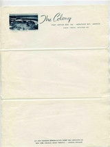 The Colony Sheet of Stationery Montego Bay Jamaica 1950&#39;s - $17.82