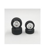 1RC Racing Fr/Rr Soft Tires/Chrome Wheels Hoosier 1RC5529 - £19.54 GBP