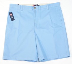Chaps  Blue Flat Front Casual Cotton Shorts Men&#39;s NWT - $49.99
