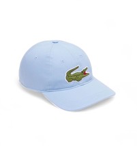 Lacoste unisex adjustable organic cotton twill cap in Light Blue - size One Size - £43.52 GBP