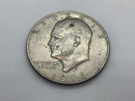 US $1 Dollar Eisenhower 1971 D Coin Eagle - £44.45 GBP