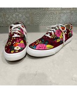 Keds x Rifle Paper Women&#39;s Anchor Blossoms Red Floral Sneakers - £45.85 GBP