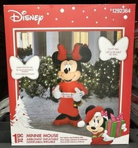 NIB Gemmy Disney Minnie Mouse Airblown Inflatable 3.5ft Led Christmas De... - £22.71 GBP