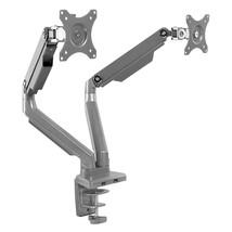 Dual Monitor Arm Mount Desk Stand | 2 X 3.0 Usb Ports | Articulating Mechanical  - £160.52 GBP