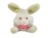 VINTAGE WALLACE BERRIE LET&#39;S SNUGGLE WHITE BUNNY RABBIT STUFFED ANIMAL P... - $37.05