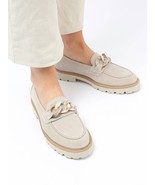 Gabor Womens Suede Loafers With Chain Detail Size 5.5 UK 8 US - $1,166.50 MXN