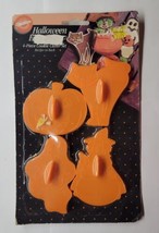 Wilton Halloween Favorites Cookie Cutter Set of 4 In Blister Pack New/Old Stock - £9.48 GBP