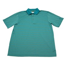 Ben Hogan Shirt Mens L Multicolor Short Sleeve Collared Striped Performance Polo - £20.11 GBP