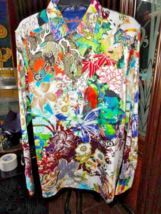 Robert Graham Aftermath Long Sleeve Embroidered Size Large Shirt image 3