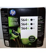 ** NEW ** 3-Pack HP 564XL Black Ink (CR305BN) PHOTOSMART - £14.55 GBP