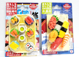 Sushi Eraser  Kaiten Sushi Conveyor Belt Sushi Set Made in Japan - $27.70