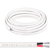 Marine Wire, 20FT 12 Gauge AWG Duplex Marine Grade Wire Tinned Copper Bo... - £55.03 GBP