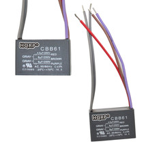 2-Pack Motor Ceiling Fan Capacitor CBB61 4.5uf+6uf+6uf 5-Wire Voltage: 250VAC - £18.16 GBP